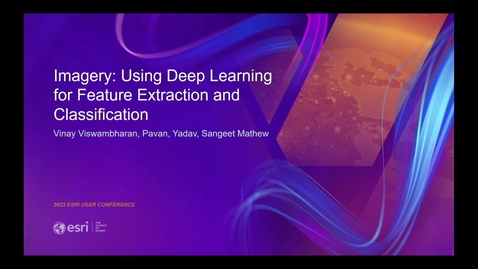 Thumbnail for entry Imagery: Using Deep Learning for Feature Extraction and Classification