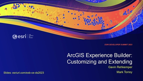 Thumbnail for entry ArcGIS Experience Builder: Customizing and Extending