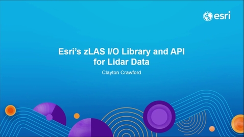 Thumbnail for Introduction to Esri’s zLAS I/O Library and API for Lidar Data