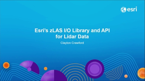 Thumbnail for entry Introduction to Esri’s zLAS I/O Library and API for Lidar Data