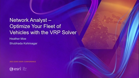 Thumbnail for entry Network Analyst: Optimize Your Fleet of Vehicles with the VRP Solver