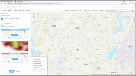 Thumbnail for Mapping Incident Locations from a CSV file in a Web Map