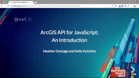 Thumbnail for entry An Introduction - ArcGIS API for JavaScript