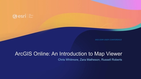 Thumbnail for entry ArcGIS Online: An Introduction to Map Viewer