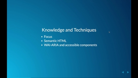 Thumbnail for entry Accessible Web Mapping Apps: ARIA, WCAG and 508 Compliance