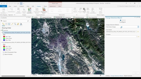 Thumbnail for entry Introduction: Change Detection Wizard in ArcGIS Pro 2.7