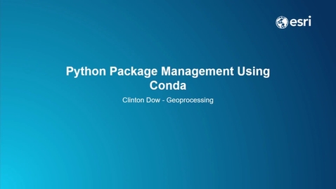 Thumbnail for entry Python Package Management Using Conda