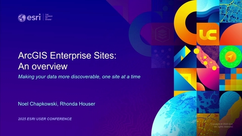 Thumbnail for ArcGIS Enterprise Sites: An Overview