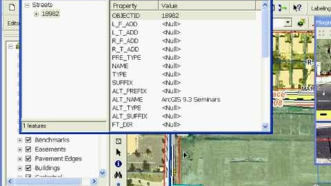 Thumbnail for ArcGIS 9.3 Data Mgmt Part 3:  Experienced desktop user employing ArcEditor in a PWD