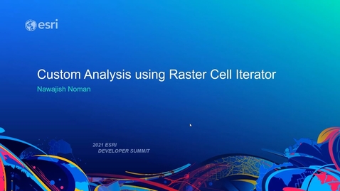 Thumbnail for Custom Analysis using Raster Cell Iterator