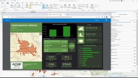 Thumbnail for entry Business Analyst Pro: Import an infographic and run it locally