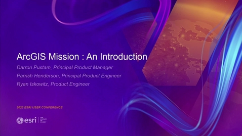 Thumbnail for ArcGIS Mission: An Introduction
