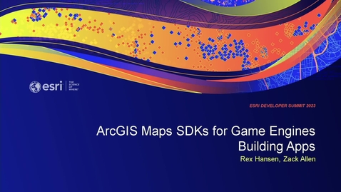 Thumbnail for entry ArcGIS Maps SDKs for Game Engines: Building Apps