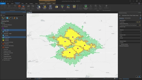 Thumbnail for Using Drive Time Trade Areas in Business Analyst Pro