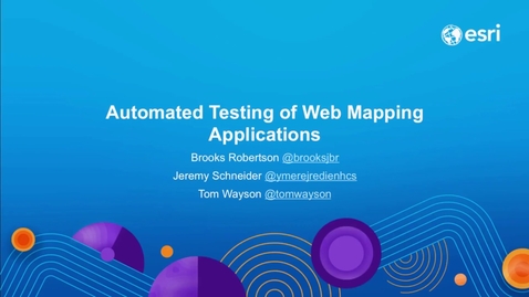 Thumbnail for entry Automated Testing of Web Mapping Applications