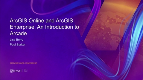 Thumbnail for ArcGIS Online and ArcGIS Enterprise: An Introduction to Arcade