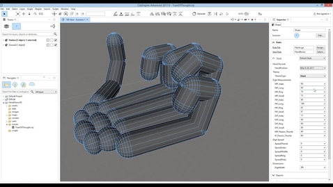 Thumbnail for Modeling the Human Hand with CityEngine