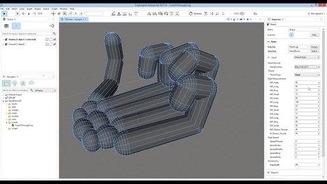 Thumbnail for entry Modeling the Human Hand with CityEngine
