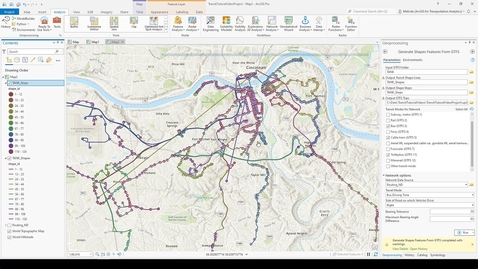 Thumbnail for Public Transit Analysis - Video 13: Creating and Editing GTFS Data
