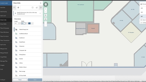 Thumbnail for ArcGIS Indoors Floor Plan Editor