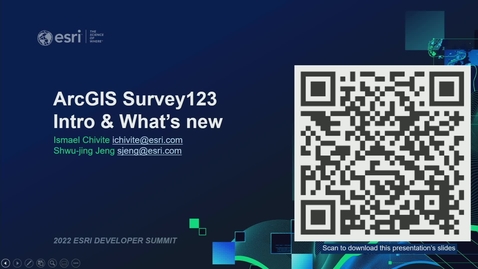 Thumbnail for entry ArcGIS Survey123: Intro &amp; What's New