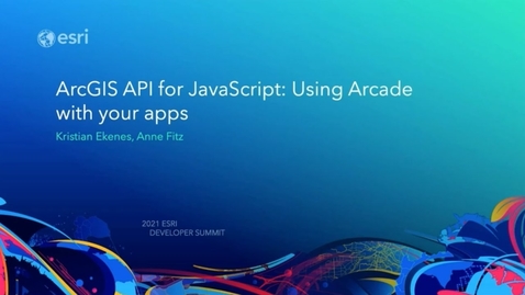Thumbnail for Using Arcade with Your Apps - ArcGIS API for JavaScript