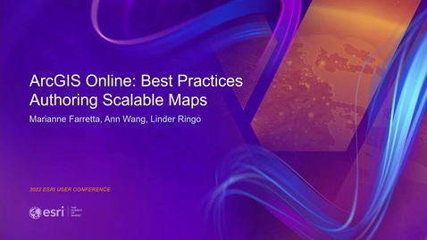 Thumbnail for ArcGIS Online: Best Practices Authoring Scalable Maps