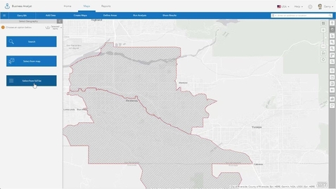 Thumbnail for entry Using the Select Geography Tool in Business Analyst