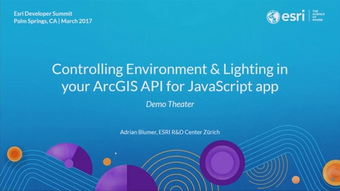 Thumbnail for Controlling Environment &amp; Lighting in your ArcGIS API for JavaScript App