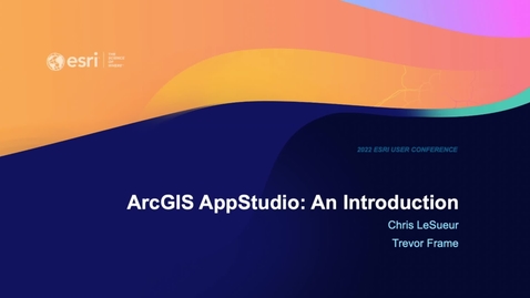 Thumbnail for entry ArcGIS AppStudio: An Introduction