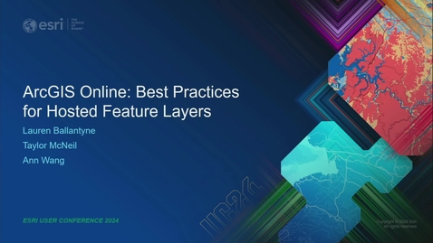 Thumbnail for ArcGIS Online: Best Practices for Hosted Feature Layers