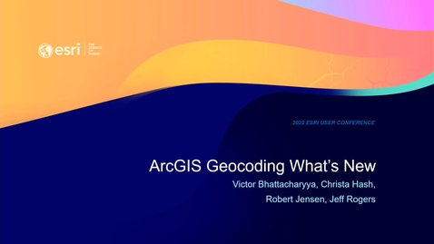 Thumbnail for Geocoding: What's New