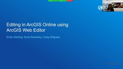 Thumbnail for Editing in ArcGIS Online using ArcGIS Web Editor: September 2024