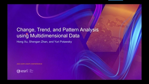 Thumbnail for Imagery: Change, Trend, and Pattern Analysis Using Multidimensional Data