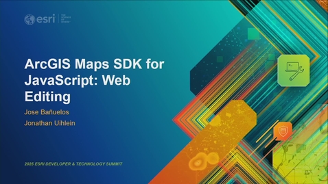 Thumbnail for ArcGIS Maps SDK for JavaScript: Web Editing