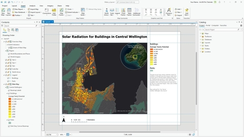 Thumbnail for Add guides to a layout in ArcGIS Pro