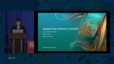 Thumbnail for Spatial Data Science in ArcGIS