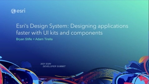 Thumbnail for entry Esri's Design System: Designing Applications Faster with UI Kits and Components