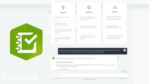 Thumbnail for Create a survey with an ArcGIS assistant