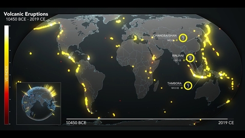 Thumbnail for entry Animated Maps: Ten Thousand Years of Volcanic Eruptions