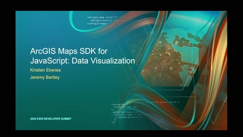 Thumbnail for entry ArcGIS Maps SDK for JavaScript: Data Visualization