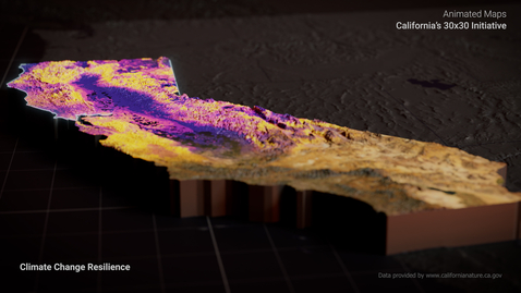Thumbnail for entry Animated Maps: California's 30x30 Initiative