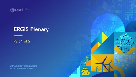 Thumbnail for ERGIS Plenary Part 1 of 2