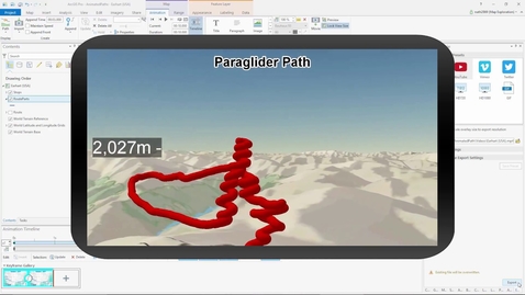 Thumbnail for Animation in ArcGIS Pro – Animating Linear Paths
