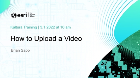 Thumbnail for entry How to Upload a Video