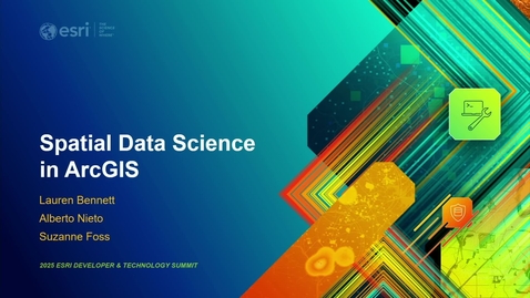 Thumbnail for Spatial Data Science in ArcGIS