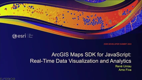 Thumbnail for ArcGIS Maps SDK for JavaScript: Real-Time Data Visualization and Analytics