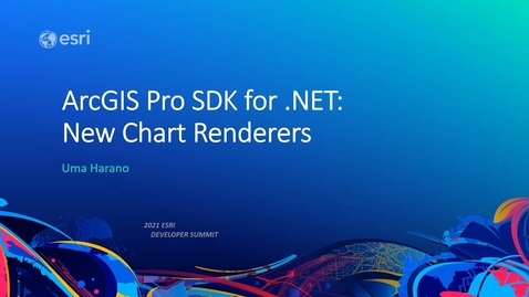 Thumbnail for entry ArcGIS Pro SDK for .NET: New Chart Renderers