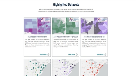 Thumbnail for US Census COVID-19 Hub Highlighted Datasets