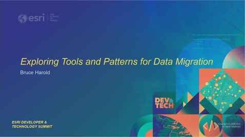 Thumbnail for ArcGIS: Exploring Tools and Patterns for Data Migration